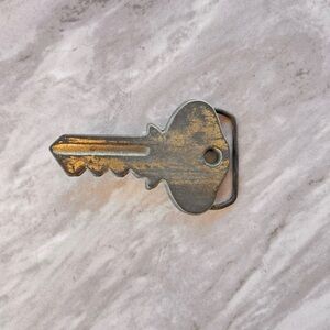 Vintage Brass Key Belt Buckle